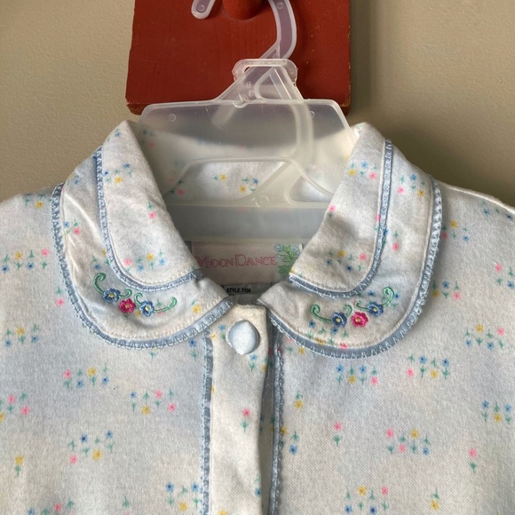 Vintage Moondance Blue & White Pajama Set L NWT - Picture 4 of 9